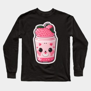 Cute strawberry drink Long Sleeve T-Shirt